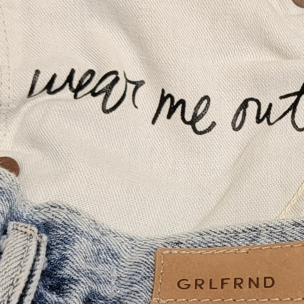 NWOT $228 GRLFRND Teagan High Waisted Jeans In Please Me Wash 27 - Picture 7 of 10